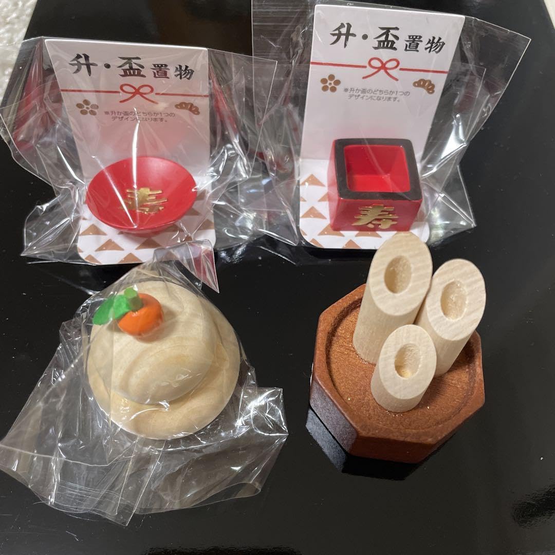 Amazon | お正月 鏡餅 門松 升 ミニチュア セリア 置物 コレクション