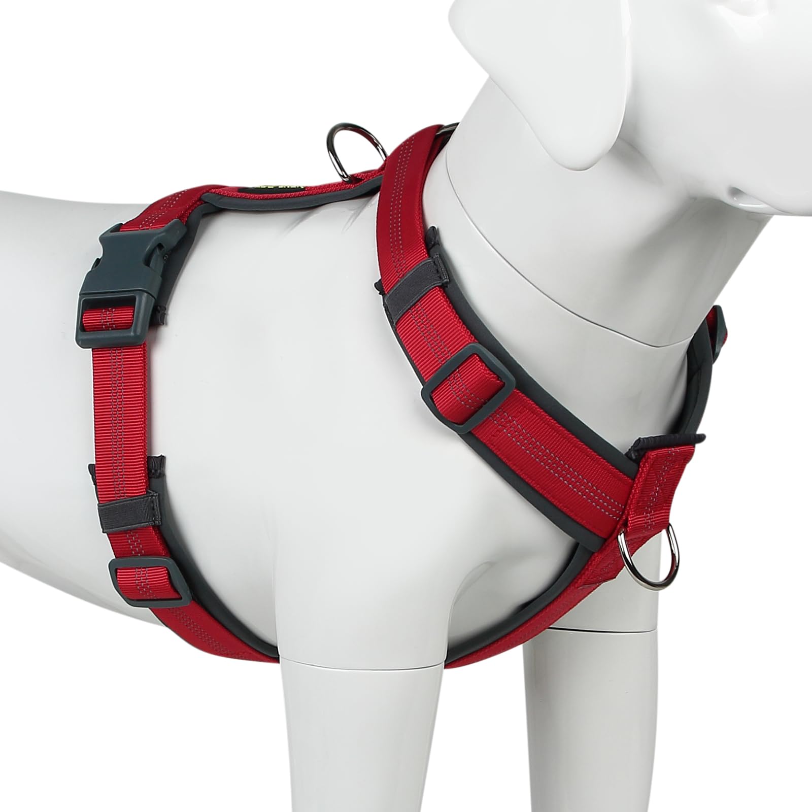 Plutus Pet No Pull Dog Harness, Adjustable Nylon Harness with Soft Padding