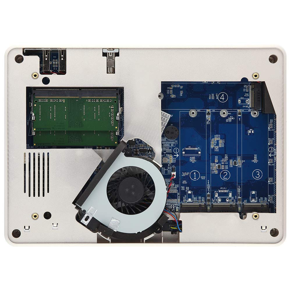 QNAP TBS-453DX-8G, Quad-Core 4-Bay M.2 SATA SSD NASbook, 4K @ 60Hz