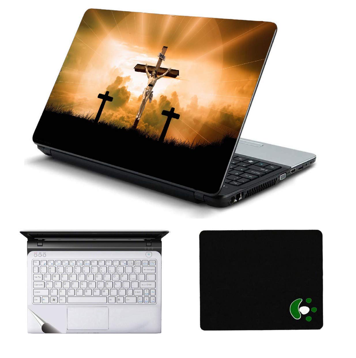 StickerKing 3in1 Laptop Accessories Combo 15.6 Inch God Jesus Laptop Skins Stickers, Mouse Pad and Palmrest Skin for HP-DELL-Lenovo-Asus-Acer Laptops || Notebooks (B08THXNVFG) Amazon Price History, Amazon Price Tracker