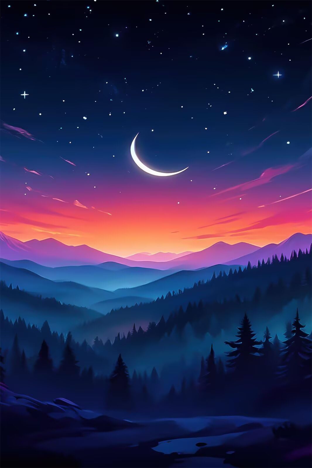 Puzzle 2000 Pezzi Giungla Montagna Luna Puzzle Classici, Giochi Rilassamento e Intelligence, Puzzles Impossible, Idea Regalo Uomo e Donna