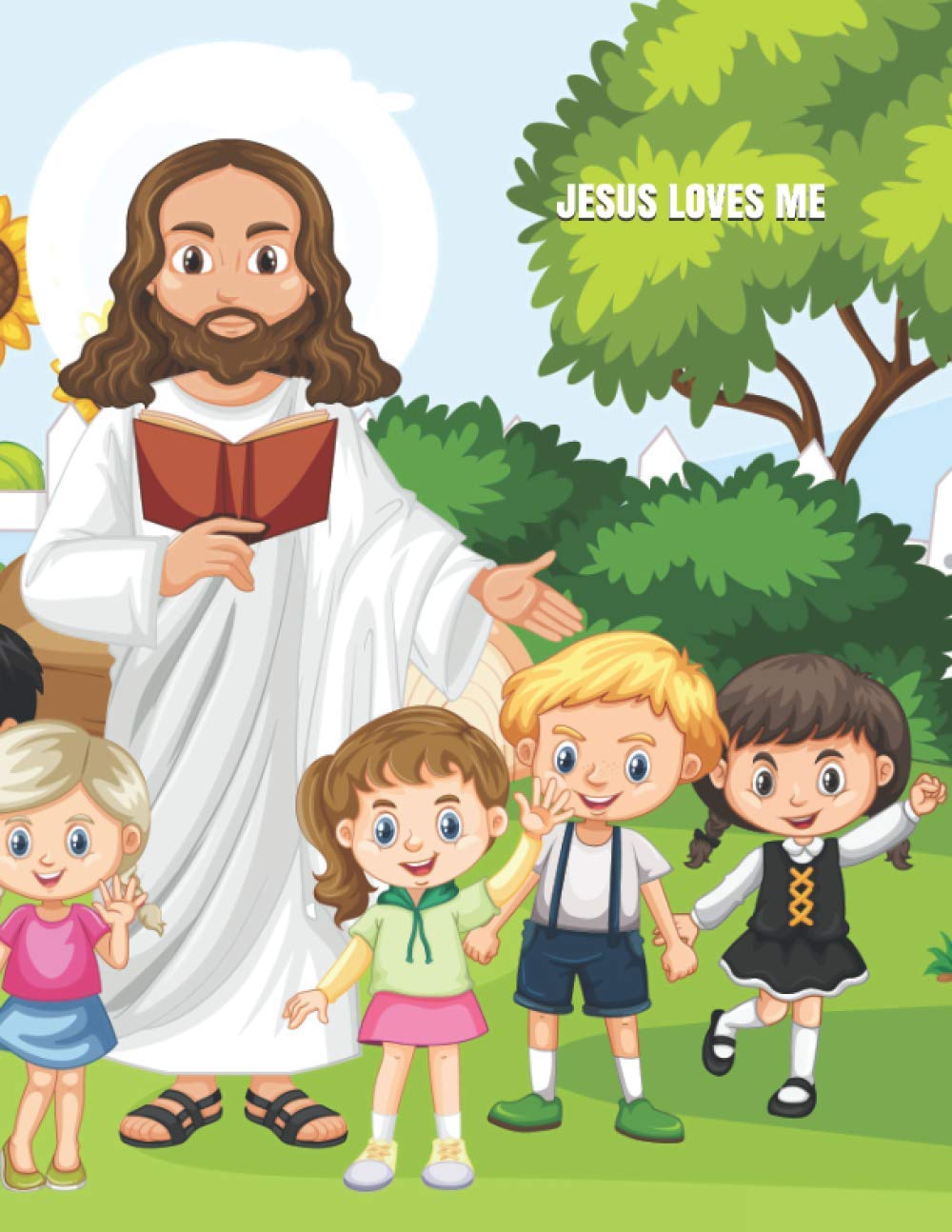 *JESUS LOVES ME*: Prayer Journal for Kids 3-5 and Up ~ Morning / Evening Devotional for Kids & Parents Prayer or Bible Study Time, 8.5x11