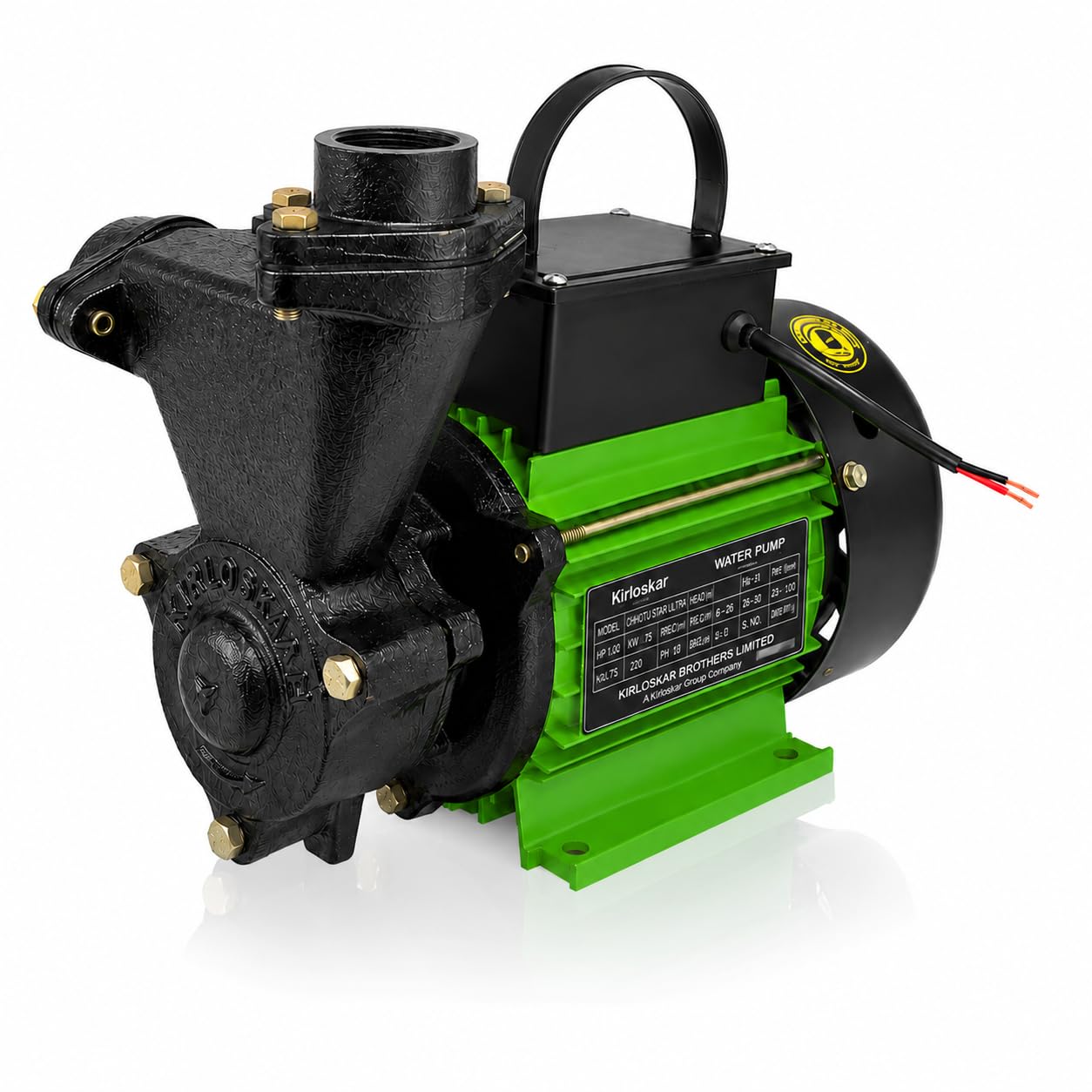 Kirloskar Chhotu Star Ultra Monoblock Pump (1 HP), Multicolour
