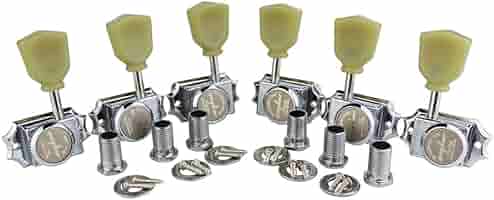 Guyker 6Pcs Guitar Locking Tuners (3L + 3R Handed) U2013 1:21 Lock String Sealed Tuning Key Pegs Machine Heads With Keystone Knob Replacement For LP, SG, TL Style Electric Or Acoustic Guitars