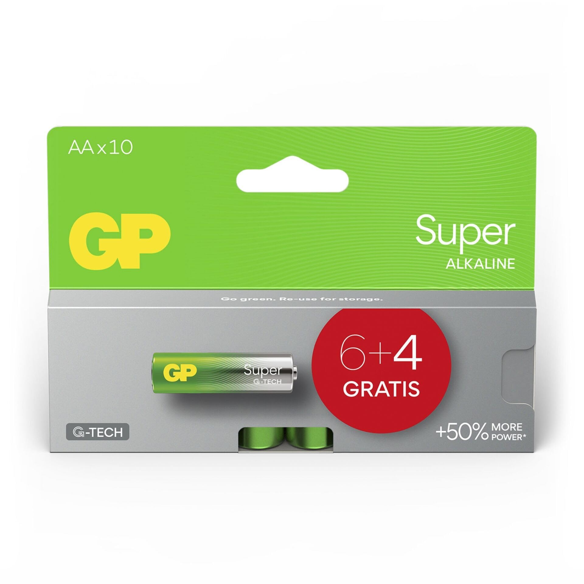 GP 6+​4 Super Alkaline 1,​5V AA Mignon LR06 GPSUP15A980C10 Marca
