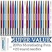 20 Pieces Microblading Pens Kit Disposable Aluminum Handles For Permanent Makeup Eyebrow Eyebrow Microblading Pens for Brows Salons Permanent Makeup Supplies 20 round needles