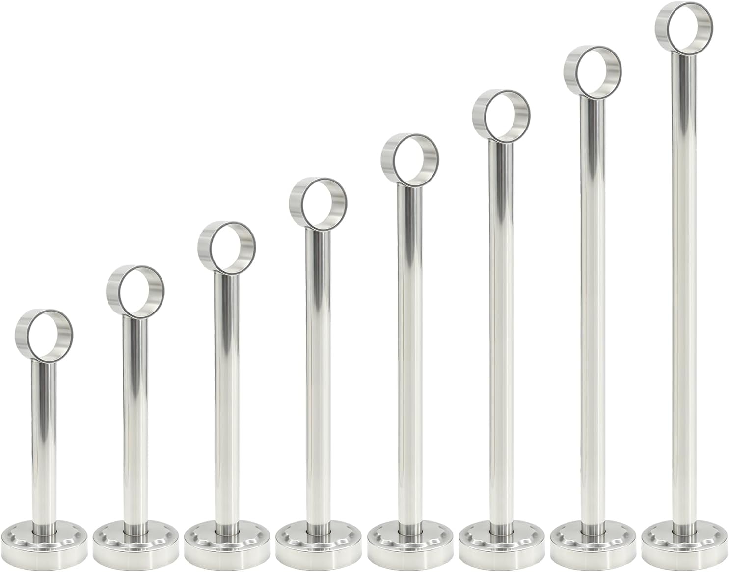2 Pack Ceiling Mount Bracket, Stainless Steel Wardrobe Pipe Bracket Rod Holder Ceiling Holder, ULIFESTAR Shower Curtain Closet Wardrobe Rod Lever Support Pipe Flange Socket (D*H)33*250mm/1.3*10''