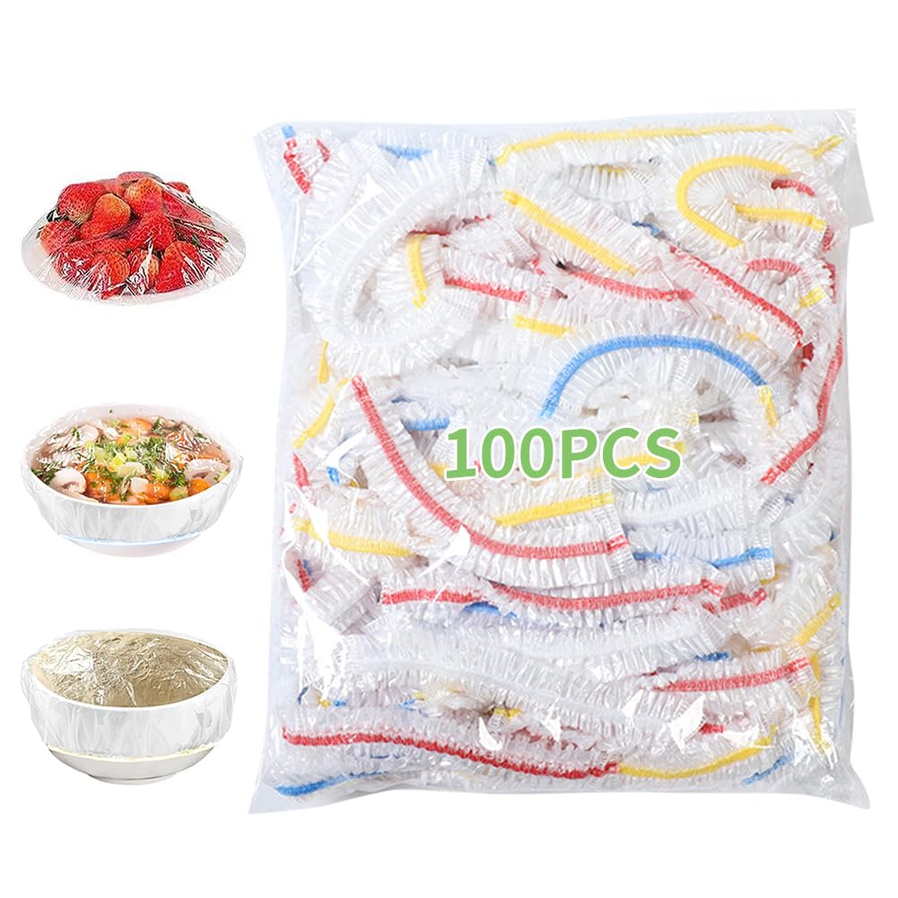Photo 1 of FDKYOEK 100 PCS Plastic Bowl Covers