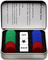 Vista 6 de Juego de dados de centro derecho izquierdo con 3 dados y 36 fichas - rojo, para 13