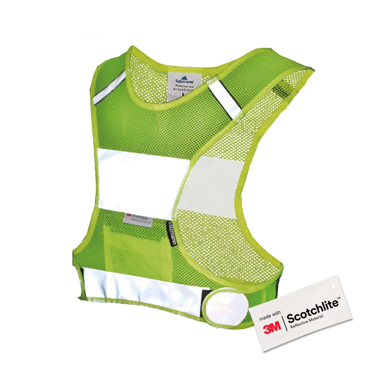 Salzmann3M Reflective Sports Vest - Breathable Hi Vis Running Vest - Made with 3M Scotchlite