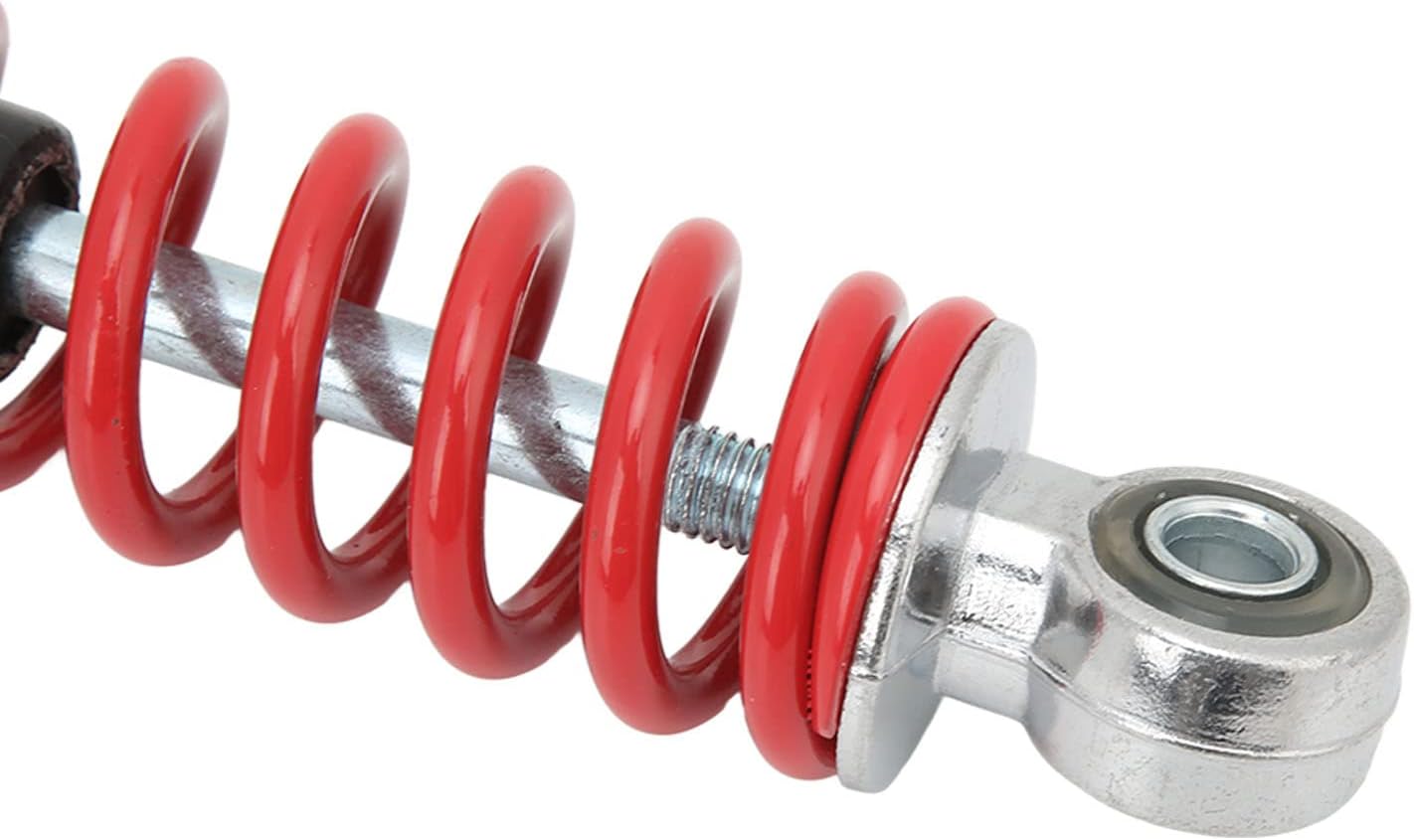 Motorcycle Shock Absorber 250mm 9.8in Motorcycle Shock Absorber with Red Spring Universal Shock Damper Replacement for Dirt Pit Bike ATV Go Kart