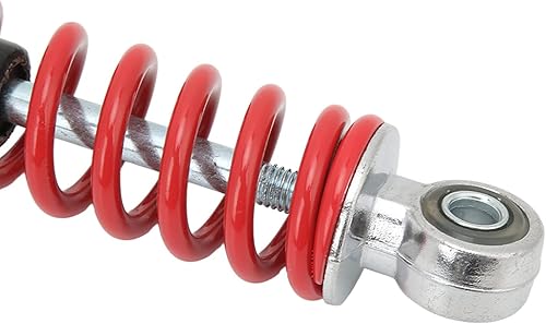 Miniatura 7 de Amortiguador de motocicleta de 9.843 in, 9.8 pulgadas, amortiguador de choque universal con resorte rojo, repuesto para Dirt Pit Bike ATV Go Kart