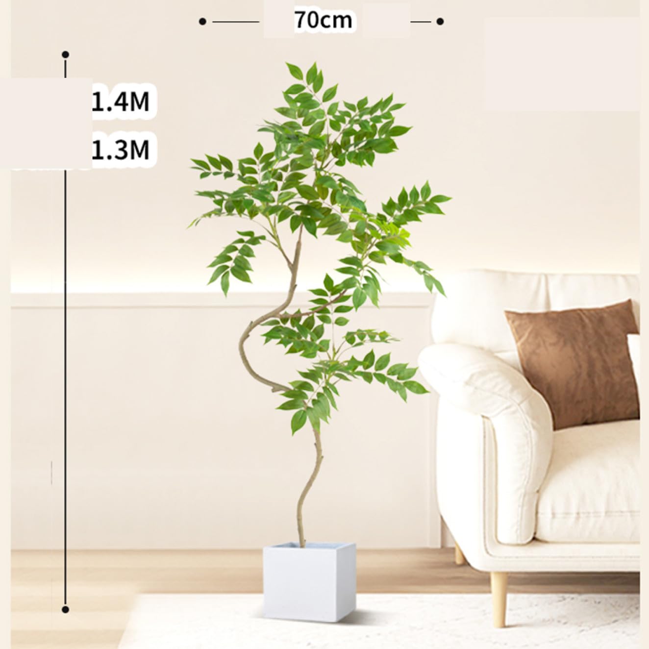 【美品】フェイクグリーン 観葉植物160cm 鉢植 Amazon｜フェイクグリーン 大型 人工観葉植物 160cm 樹脂鉢 緑葉
