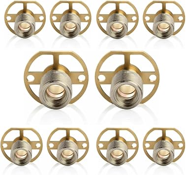 Easy Shower Mounting Systems Kit for Strong Shower Valve Connections and Leak Free installations - BSP Wall Mounting Bar Valve Fixing Brackets for Bar Shower Or Bath Mixer Tap 5 x Pairs, 5, Pair