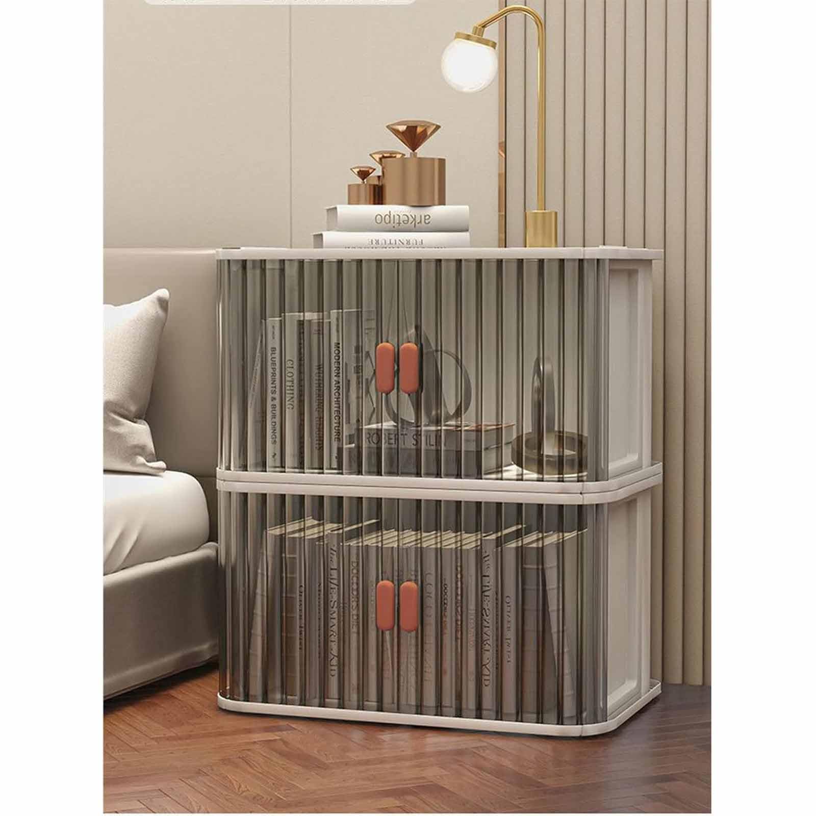 Caja de Almacenamiento de plástico Plegable, Doble Sistema de Apertura para Ahorrar Espacio con Ruedas con Tapas,apilables para Juguetes Ropa Libros