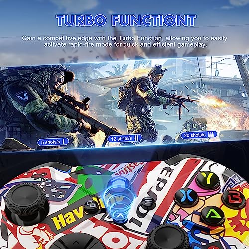 Image of Dinosoo Street Fire Replacement Gamepad for Xbox One, Xbox Series X|S, Wireless Controller with Macro & Dual Vibration, Built-in Audio Jack