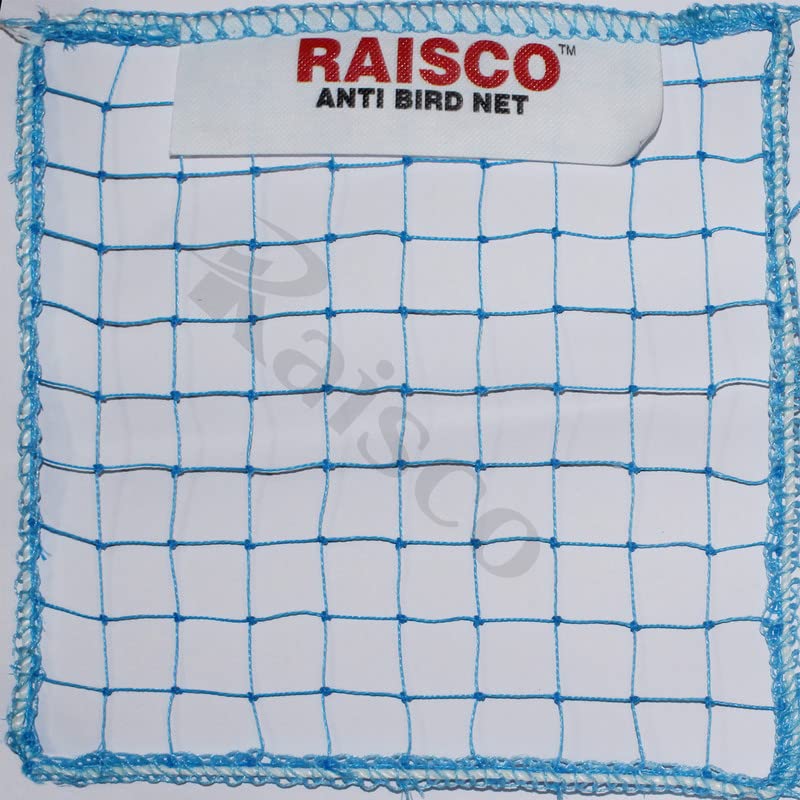 Raisco 8x10 Ft Anti-Bird Net (80 Sq Ft) Nylon Bird Net (Blue)
