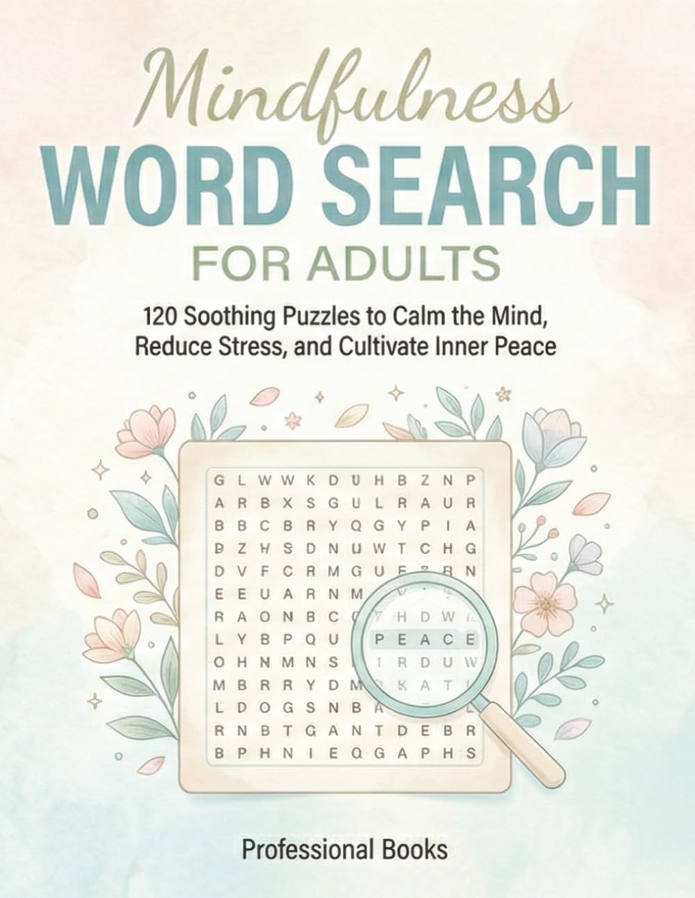 Mindfulness Word Search for Adults: 120 Soothing Puzzles to Calm the Mind, Reduce Stress, and Cultivate Inner Peace