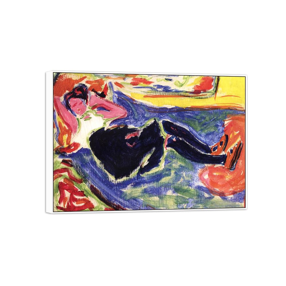SDYSKKUG Famous Wall Art. Canvas Prints. Woman 2.55x40cm White Frame