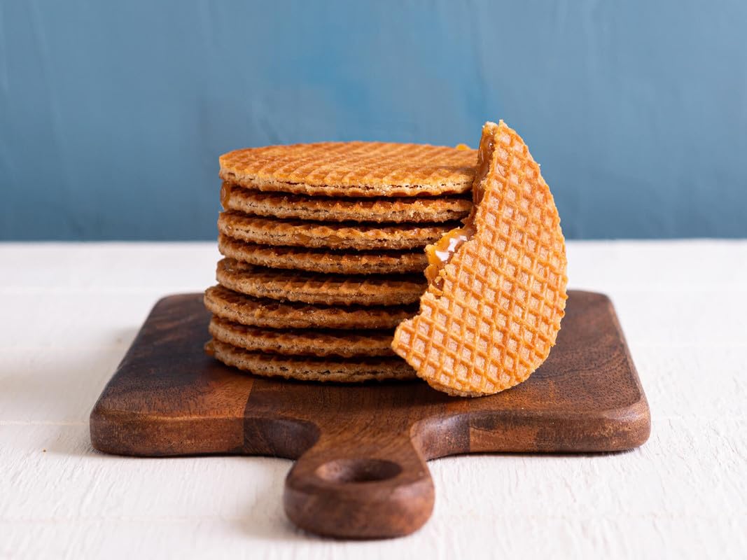 Daelmans Stroopwafels - Waffle al caramello - 78 g x 18 in una scatola - Autentica cialda olandese al caramello - Stroopwaffels