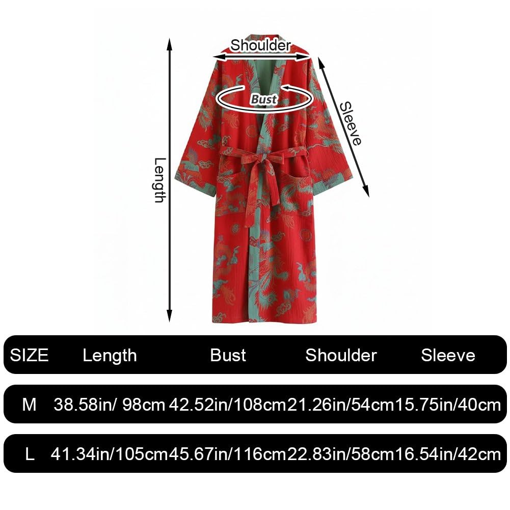 De Baño De Estilo Japonés, De Dormir De Algodón Jacquard para Mujer, Kimono Yukata, Pijama, De Baño, Ropa De Dormir.