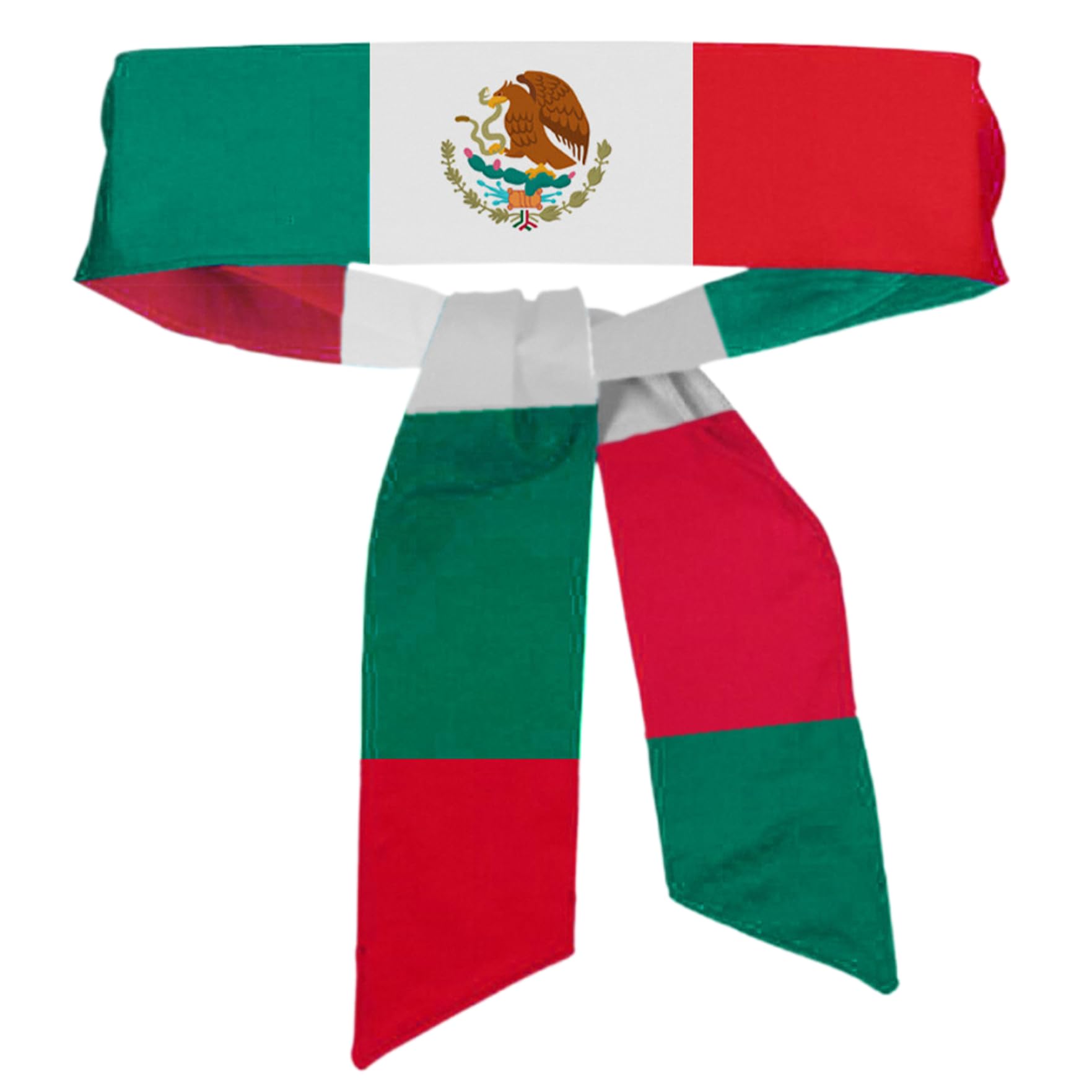 Mexiko-Flaggen-Bandanas – 4er Set Für Sport & Partys – Atmungsaktive Stirnbänder Für Männer & Frauen