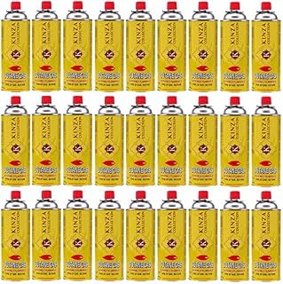 KINZA COLLECTION BUTANE GAS BOTTLE CANISTERS BOTTLES FOR COOKER HEATER STOVEs GARDEN BBQ WEED WAND CAMPING (12)