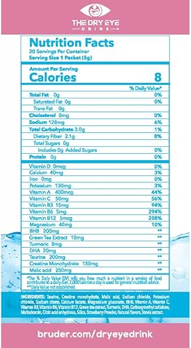 Miniatura 5 de l Hidratación definitiva para ojos secos l Paquetes de electrolitos en polvo sin azúcar l Mezclado con vitaminas, té verde, cúrcuma, taurina y DHA l