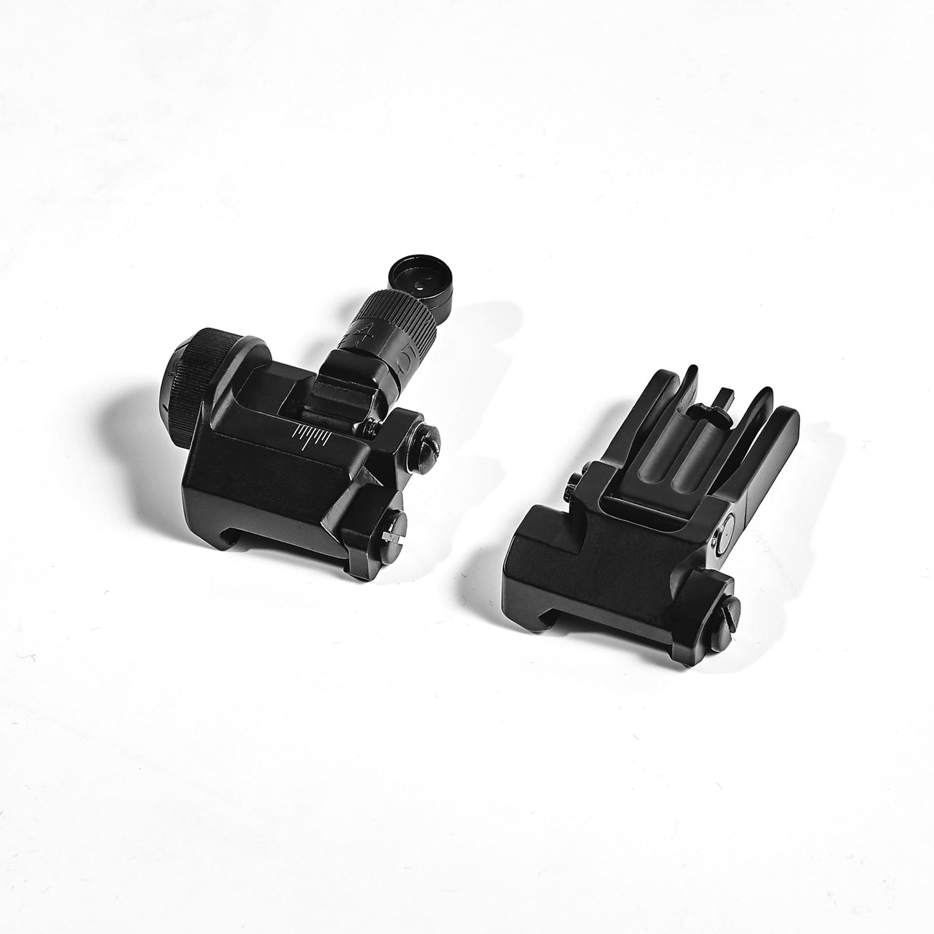 Ensemble de viseurs en fer pliables avant et arrière, viseurs métalliques de secours à transition rapide, rotation réglable gauche et droite, pour rail de 20 mm