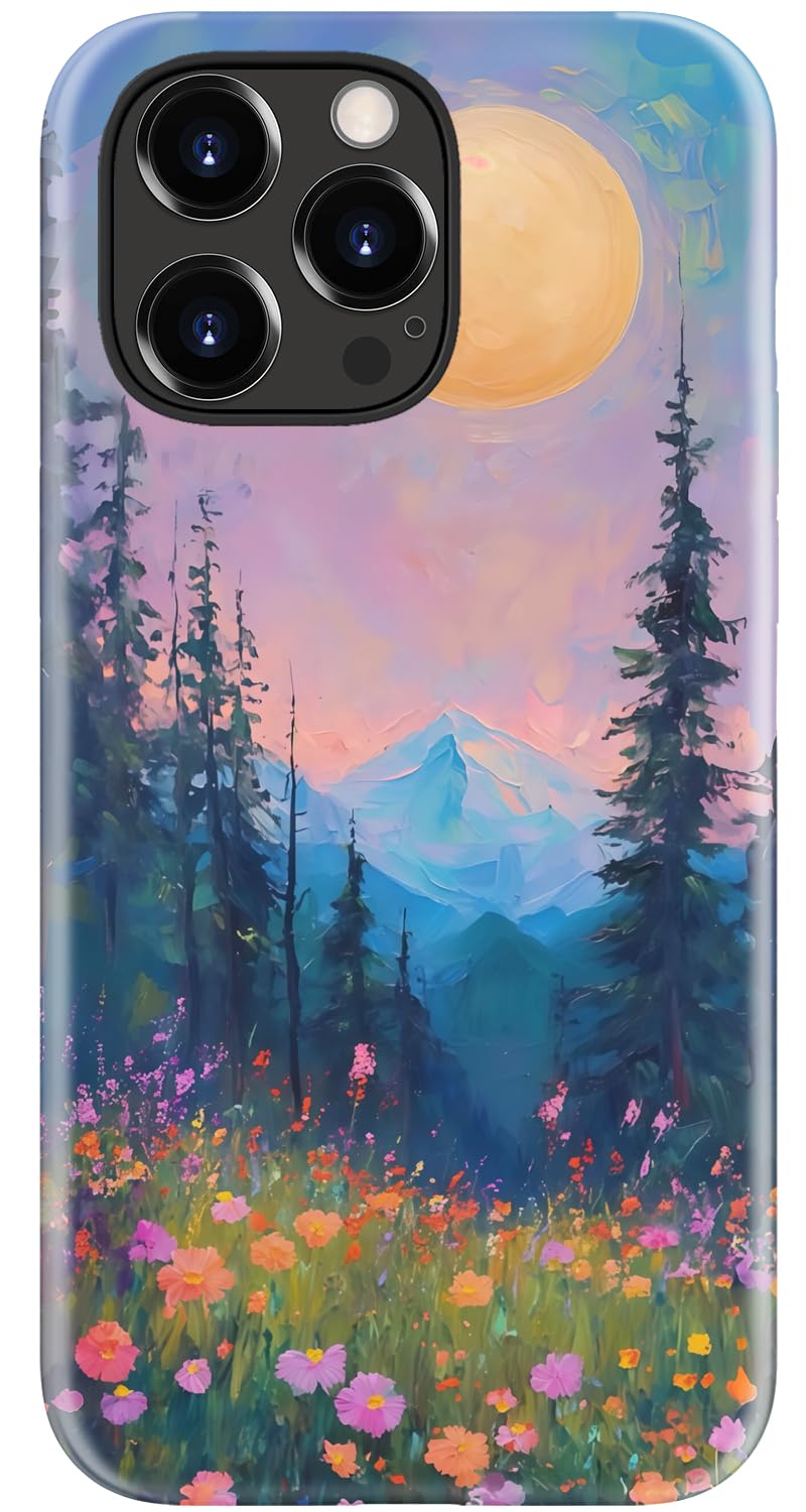 Goodon for iPhone 17 Pro Max Case Cute, Preppy Floral Design,Slim Silicone Protective Hard Cover, Wireless Charging Compatible Aesthetic Glossy Y2K Phone Cases for Women Girls, Marbled Floral Veins — view 26