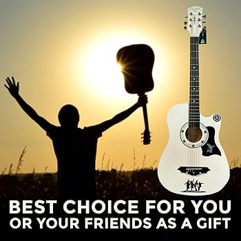 4/4 SIZE 38" CLASSIC 6 STRING ACOUSTIC GUITAR PACK WITH ACCESSORIES + STAND