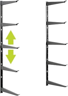 Delta Heavy Duty 800 lb Lumber Storage Rack - Adjustable Steel Wall Mount for Garage Wood Shelving & Organization