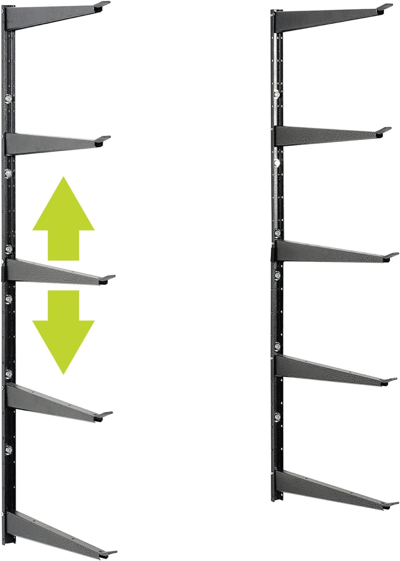 Delta Heavy-Duty Storage Rack - Wall-Mounted Lumber Rack for Garage, Shed, Basement - Adjustable Arms for Tools, Gear, Equipment - Strong Durable, 800lb Capacity - Easy to Install, Hardware Included