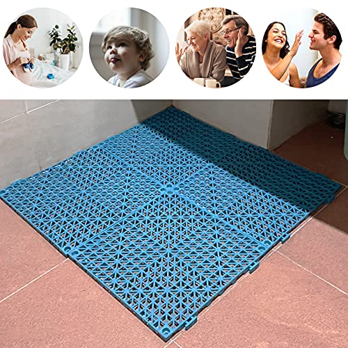 FengWu Almofada de Piso Intertravada de 12 Pacotes, Tapetes de Azulejos de Borracha de 12 