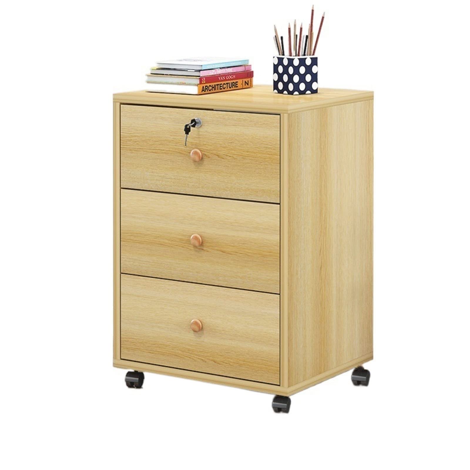 Aioneer Wooden Lateral File Cabinet Able Drawer Vertical Storage Solution For Documents And Files Tall Office Organizer Space-Saving Design For Home And Office-B1-Einheitsgr??e