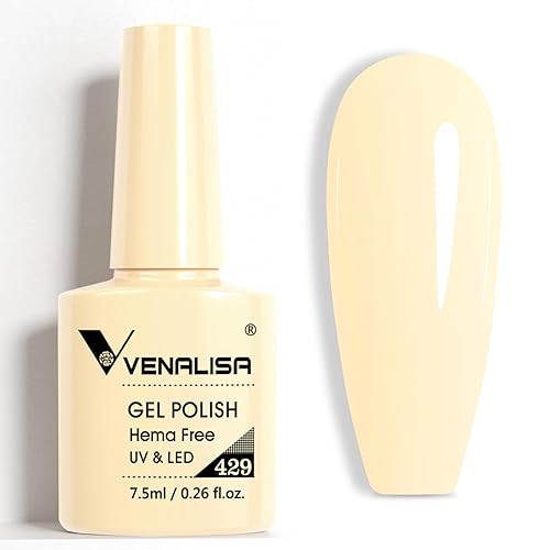 VENALISA Yellow Gel Nail Polish 1 Pcs Pastel Yellow Color
