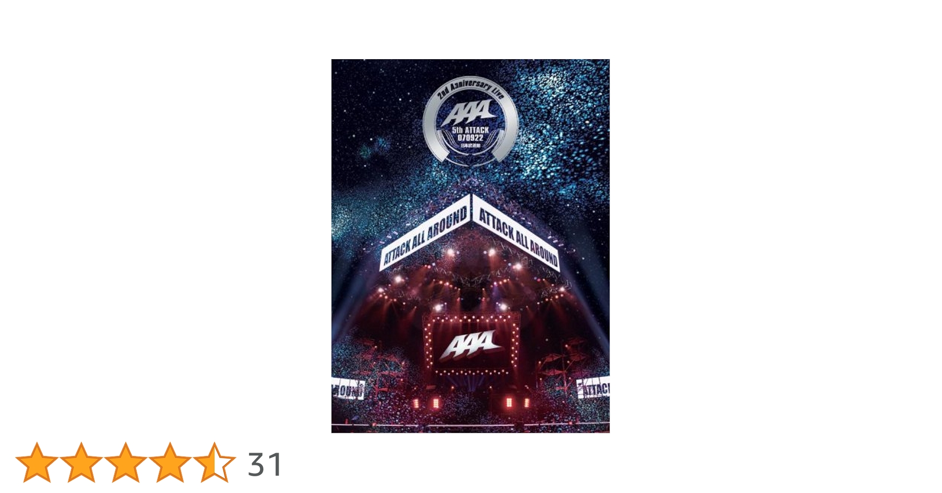 (未使用･未開封品)　AAA 2nd Anniversary Live-5th ATTACK 070922-日本武道館 [DVD] sdt40b8 61n609UxQkL.jpg