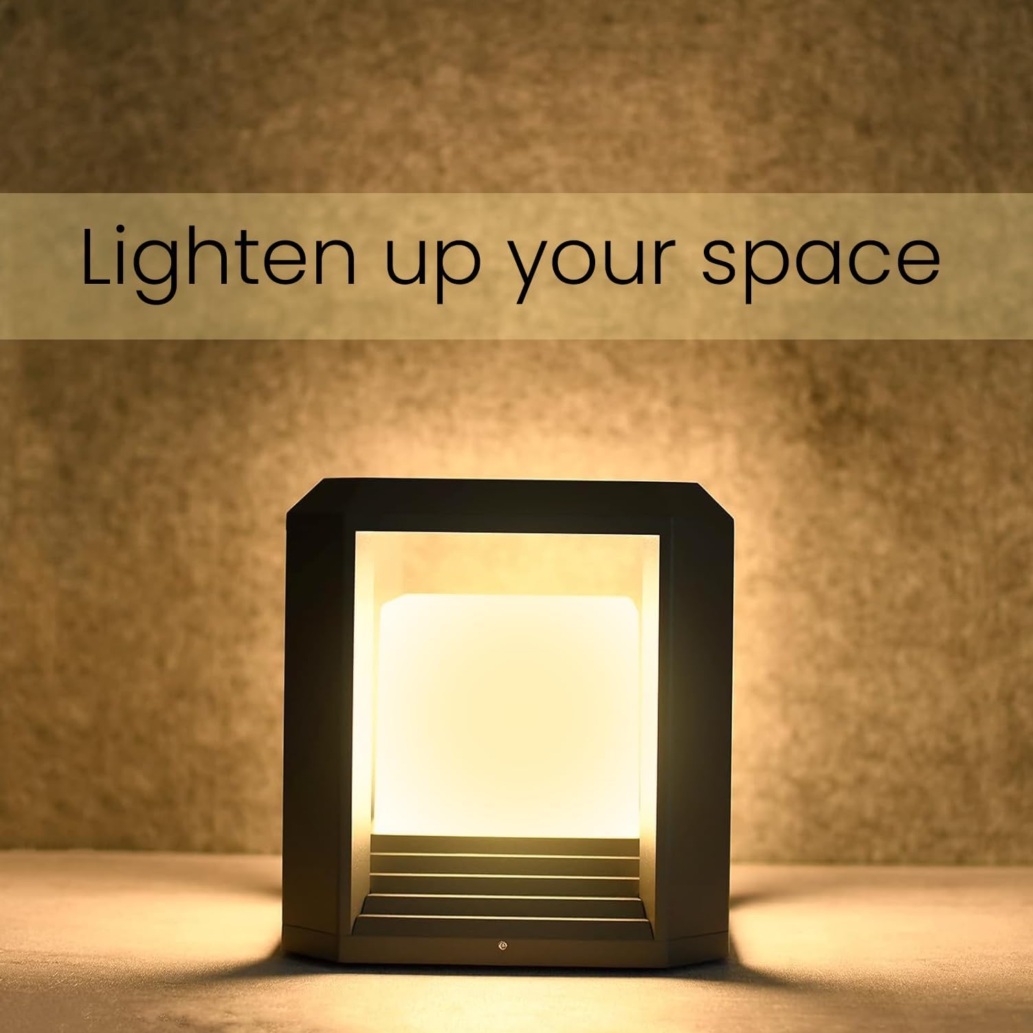 GIGAWATTS G018 Gate Light Waterproof Pillar Lamp | Outdoor Light for Main Gate, Garden, Patio & Boundary | Decorative Pole Mount Fixture for Compound Wall & Home Entrance (Without Bulb, Pack of 1)