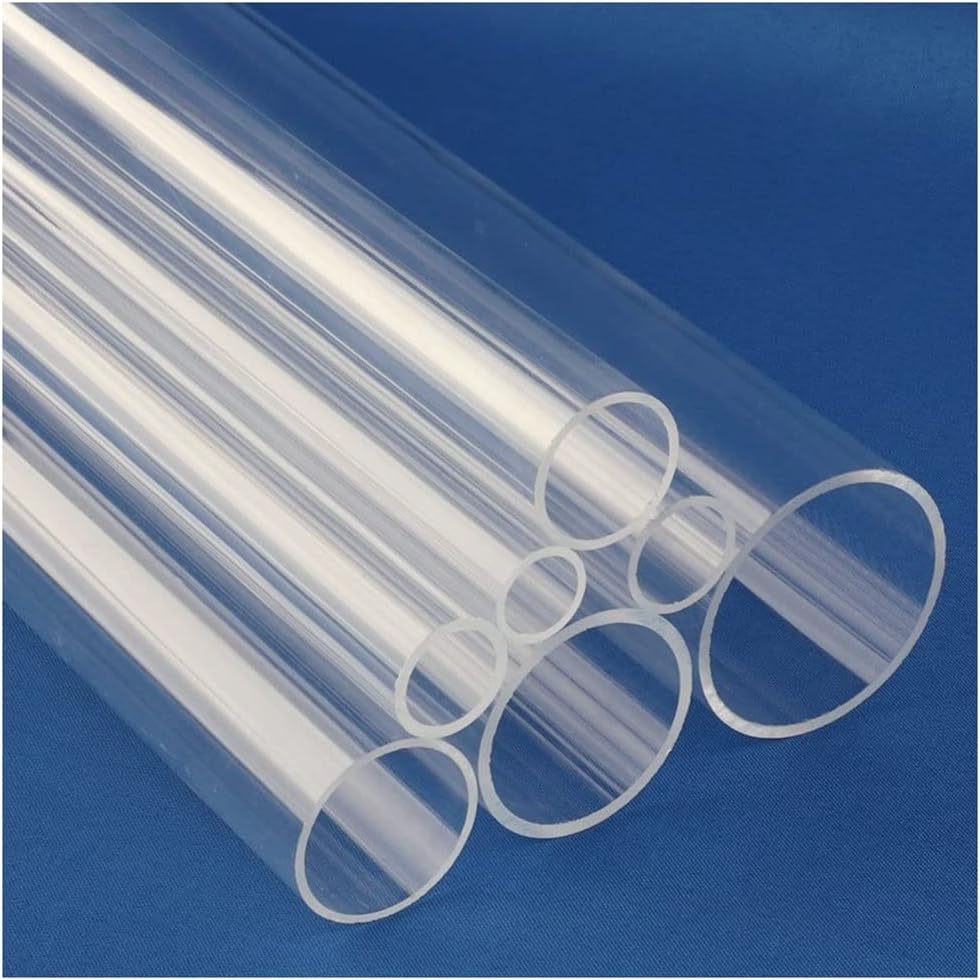 Acrylic Tube, Aquarium Supplies and Fish Tank Adapter, OD 16～50mm Fish Tank Aquarium Clear Acrylic Tube, 25/50cm Length 3 pcs (Color : 50mm, Size : 3PCS 50cm)