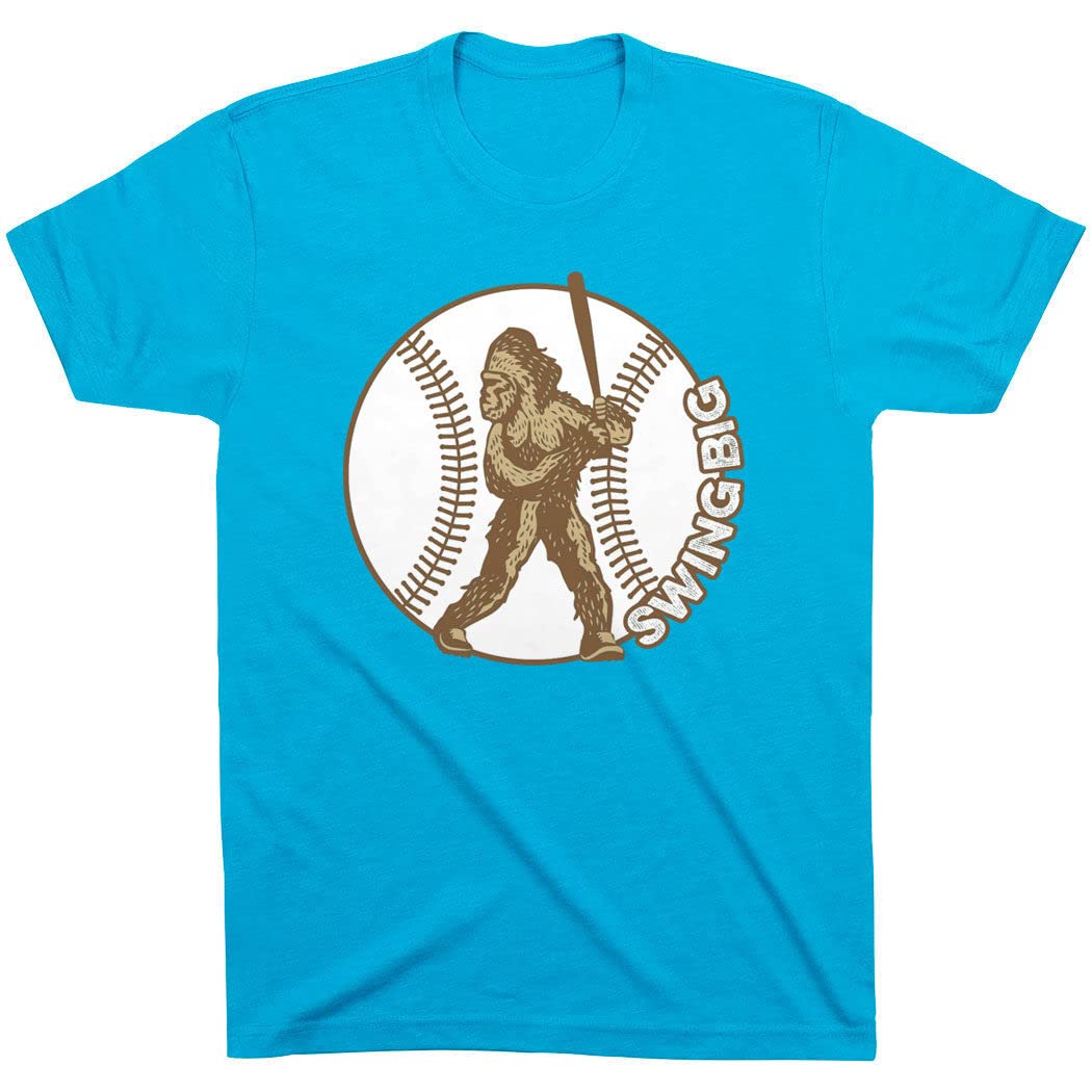 ChalkTalkSPORTSBaseball Bigfoot Tee | Short Sleeve Baseball T-Shirt | Youth and Adult Sizes
