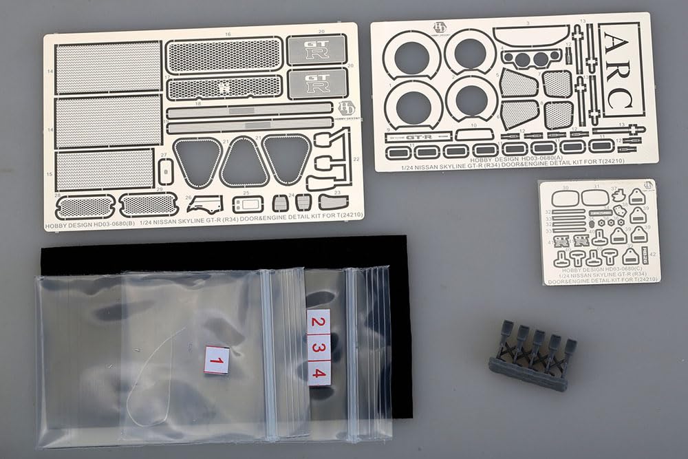 スカイラインプラモ、エンジンプラモ、説明書７冊、予備ネジ等付 Amazon | ホビーデザイン Hobby Design 1/24 日産 スカイライン GT-R