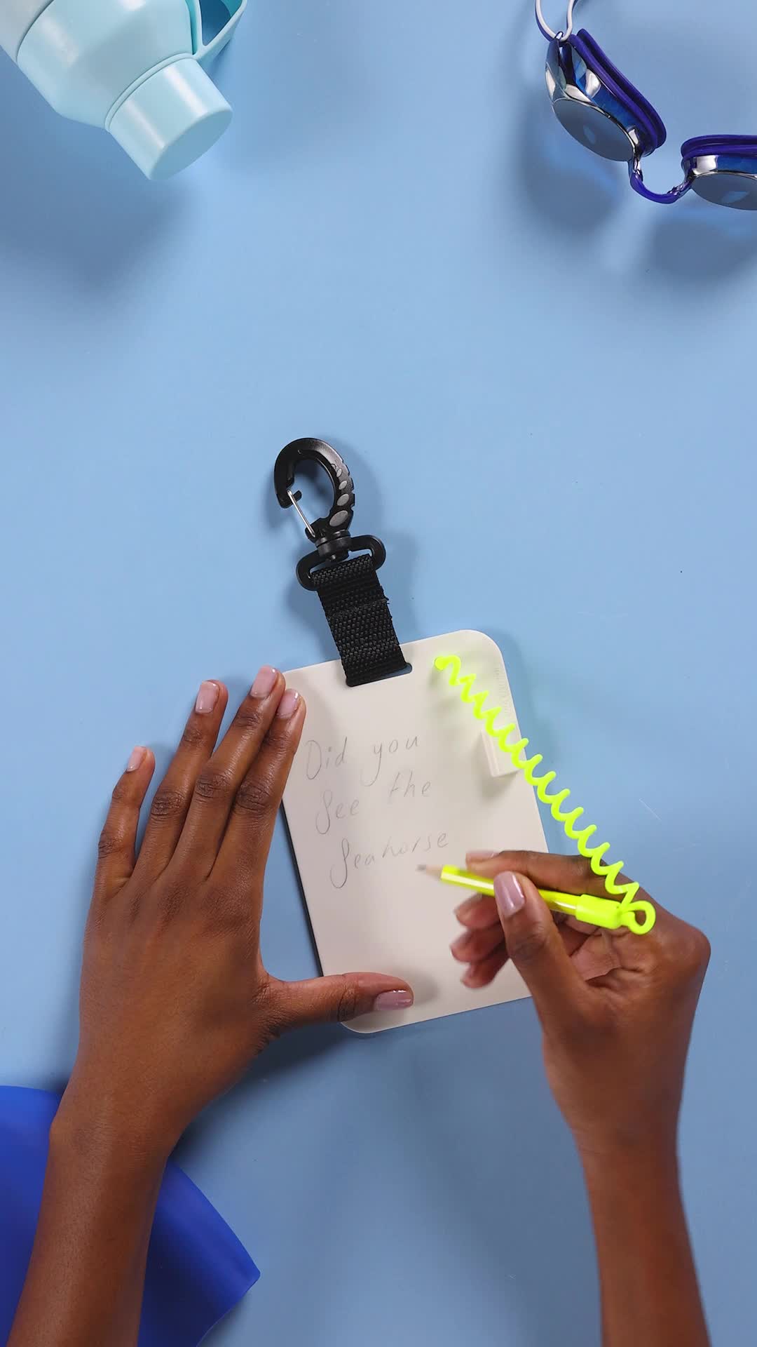 Ardoise De Plongée SEAC Avec Crayon - Compacte Blanche Communication Sous-Marine