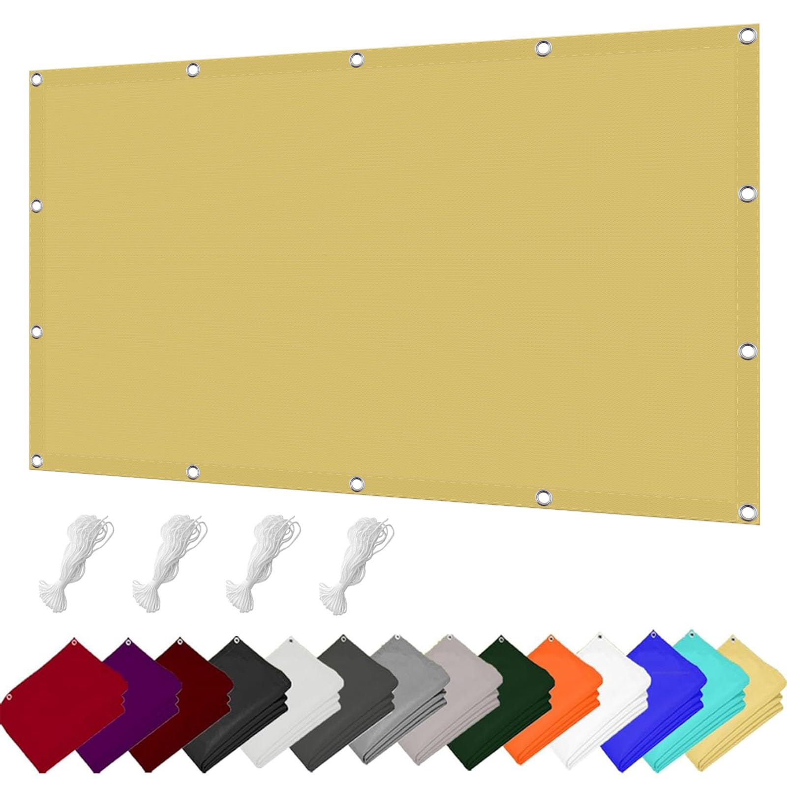 Voile d'ombrage anti UV et pluie pour protéger le salon de jardin rectangulaire 290x300