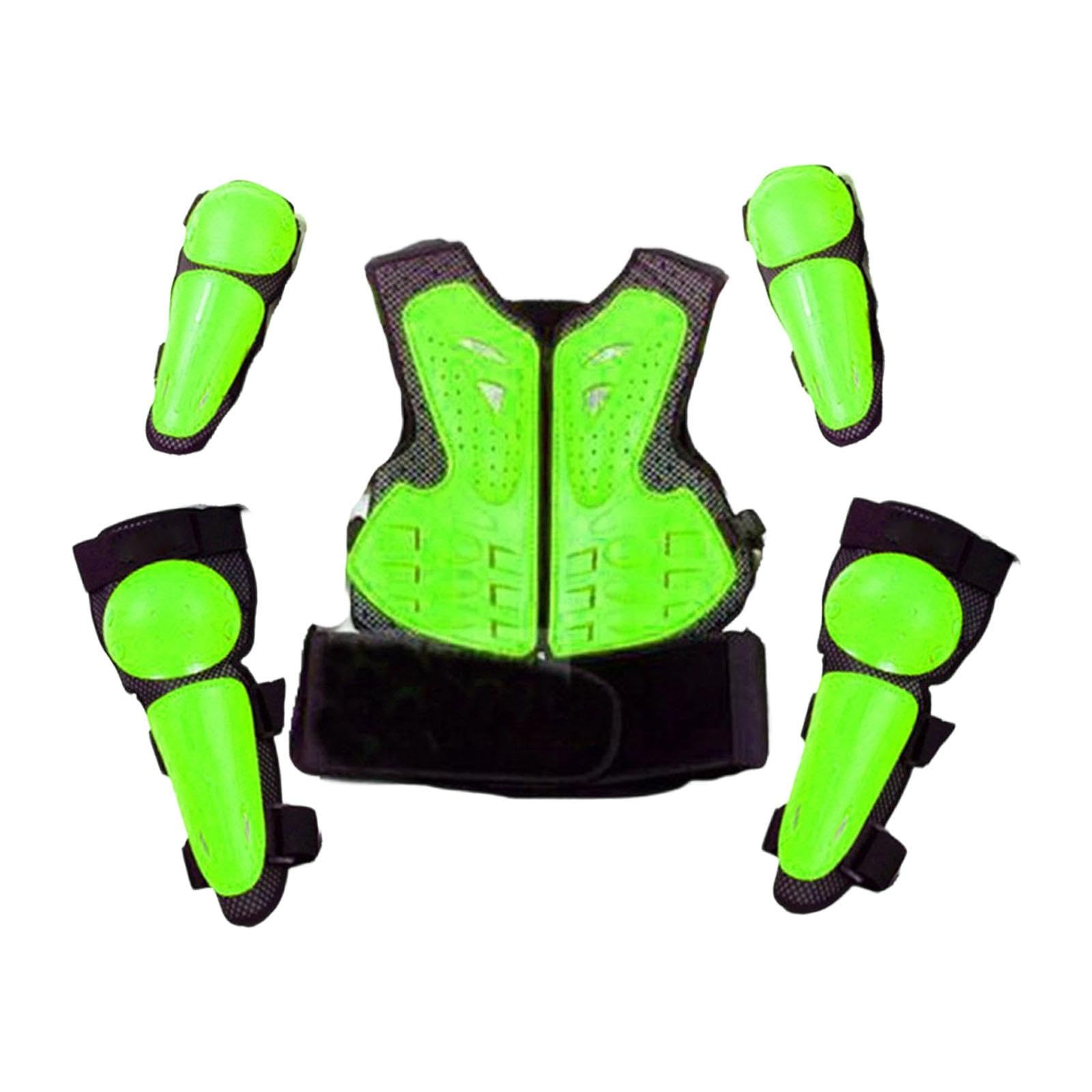 Traje de protección para niños para Motocicleta, Rodilleras y Coderas Transpirables