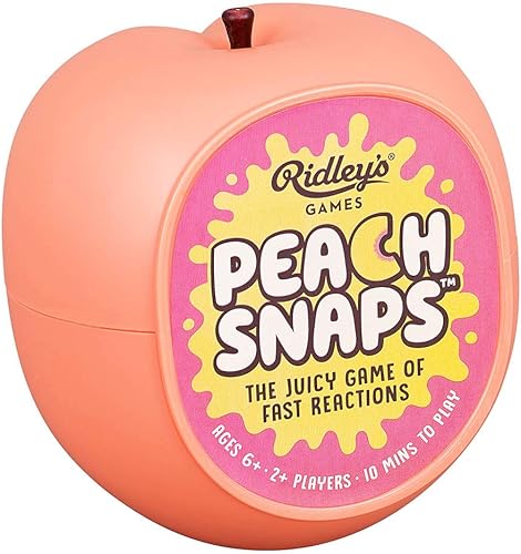 Miniatura 3 de Ridley's ¡Peach Snaps! Divertido juego de cartas para familias, lleno de acción, juego de ritmo rápido para más de 2 jugadores, incluye tarjetas de
