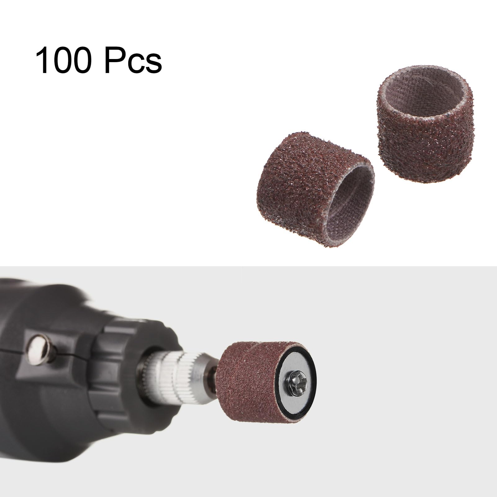HARFINGTON Sanding Sleeves - 100 Pack 80 Grit -3