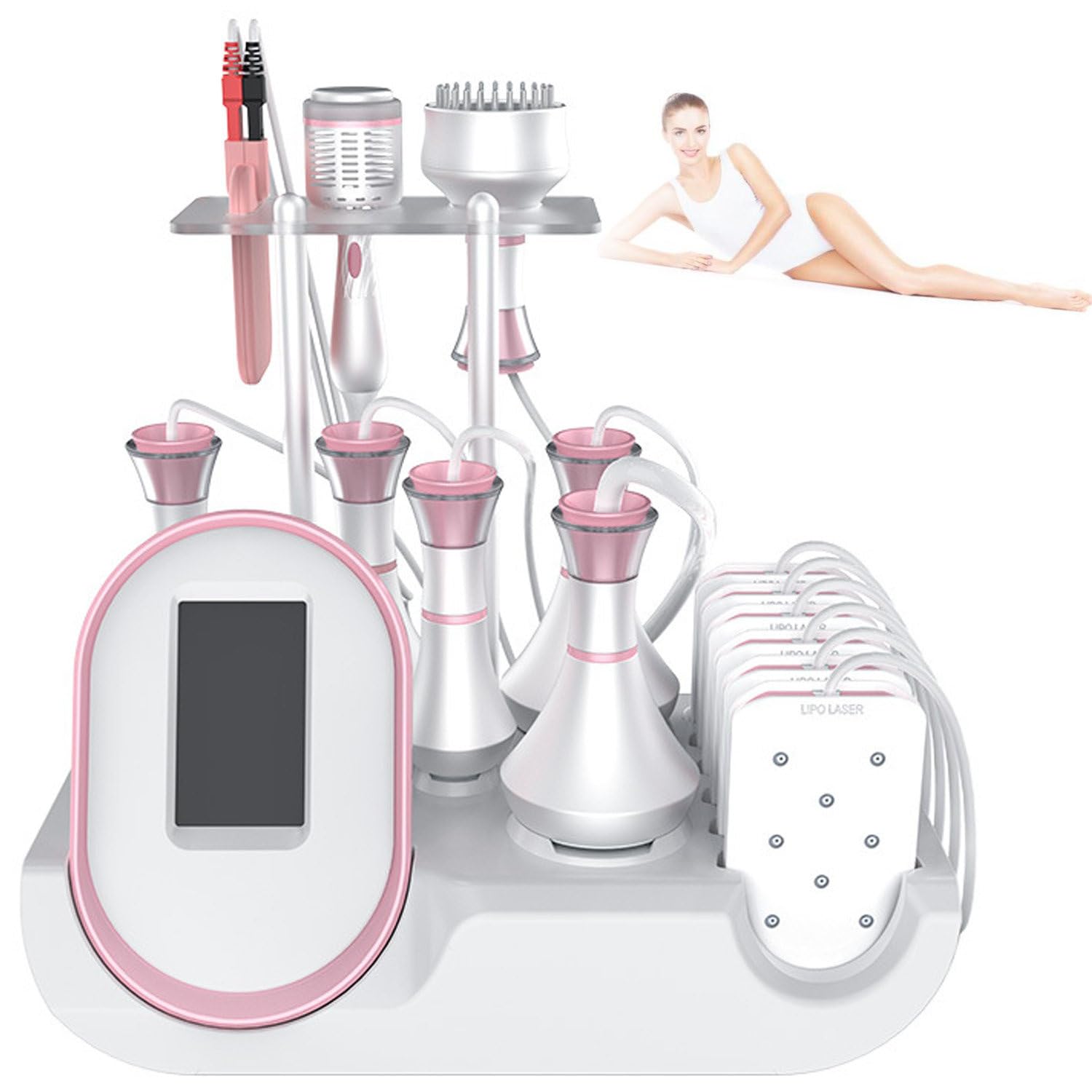 Dispositivo Dimagrante per Il Corpo 80k 9 in 1 Macchina per Scolpire Il Corpo, Macchina di Bellezza Multifunzione per Il Dimagrimento del Corpo 80k con 9 Sonde, per Saloni di Bellezza A