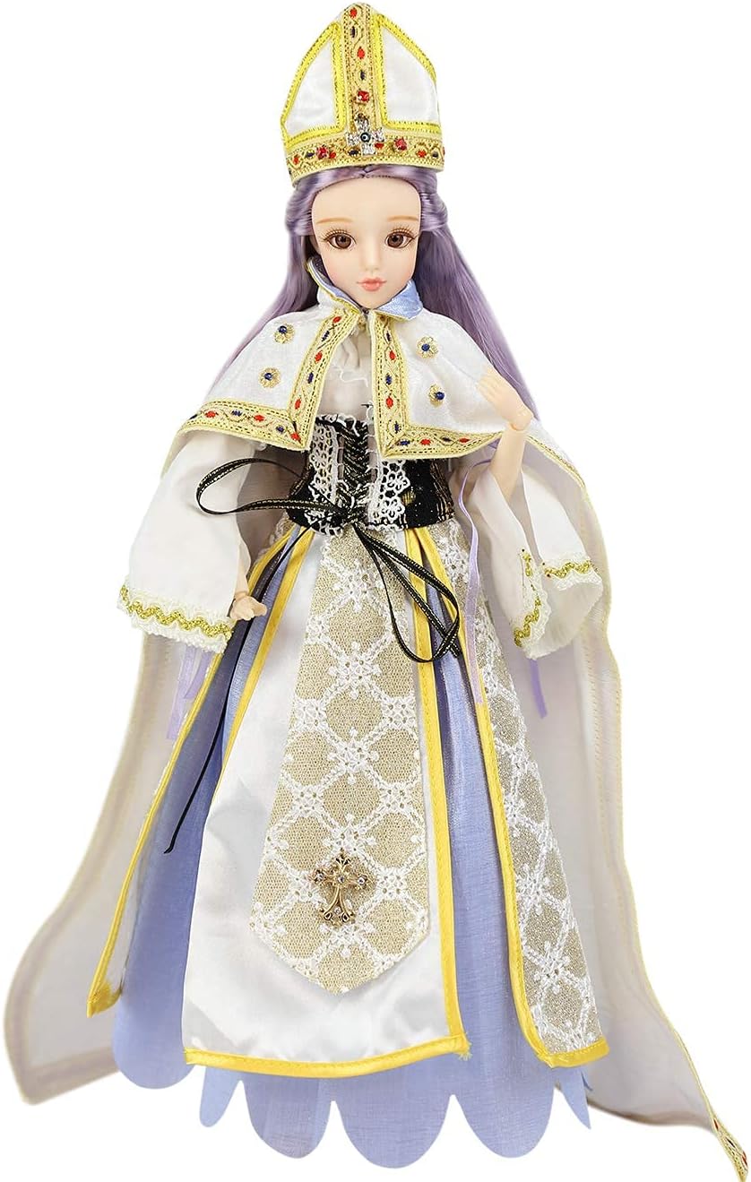PHOUPHO SPPRANDOM Yasirona TANGDIAABBCC Fortune Days Original Design Dolls, Tarot Series 14 Ball Joints Doll, Best Gift for Girls(The Hierophant)