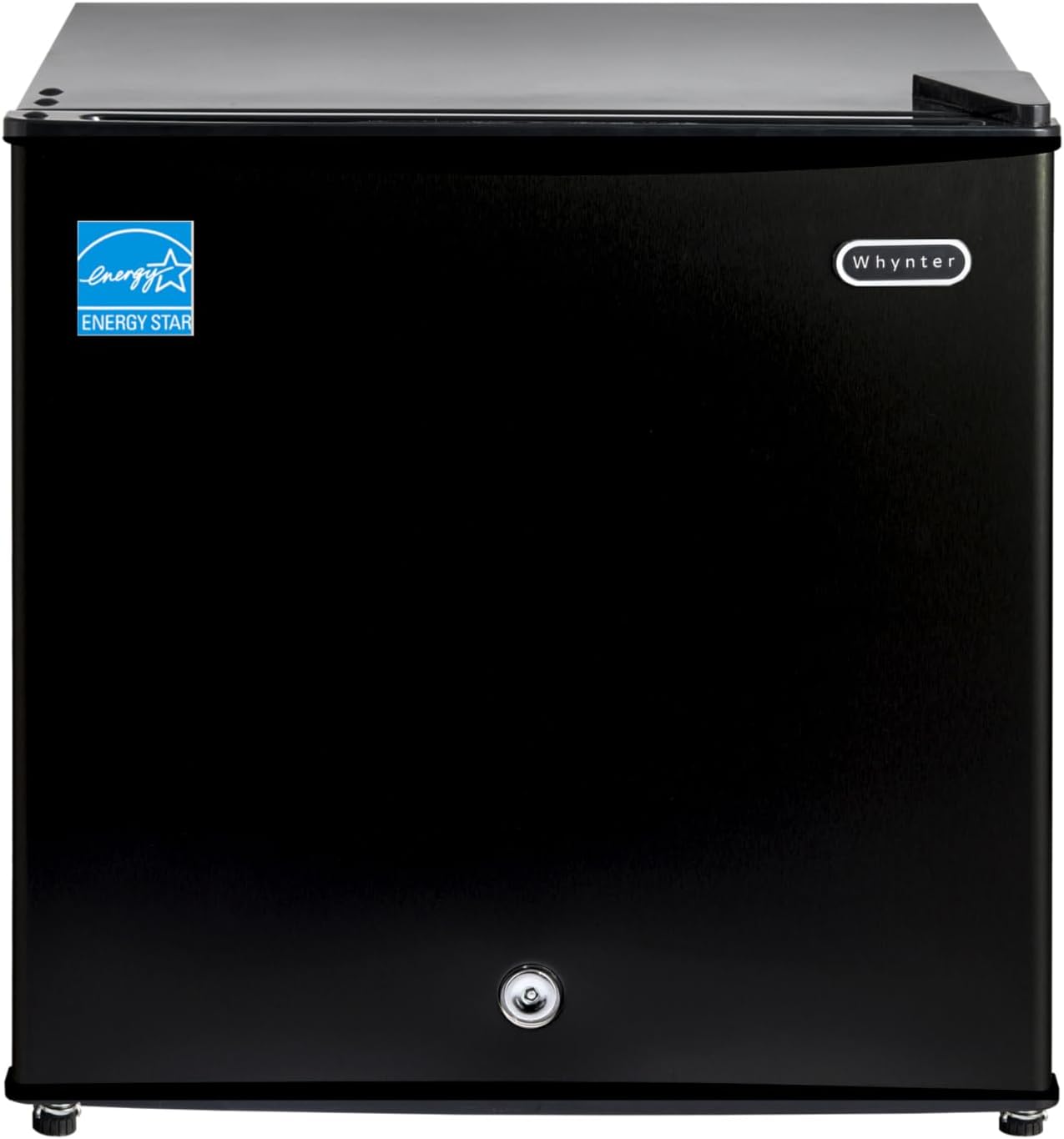 Whynter Upright Small Freezer Mini Freezer with Lock for Bedrooms, Dorms, Garages, Offices CUF-110B, Black Energy Star, 1.1 Cu Ft