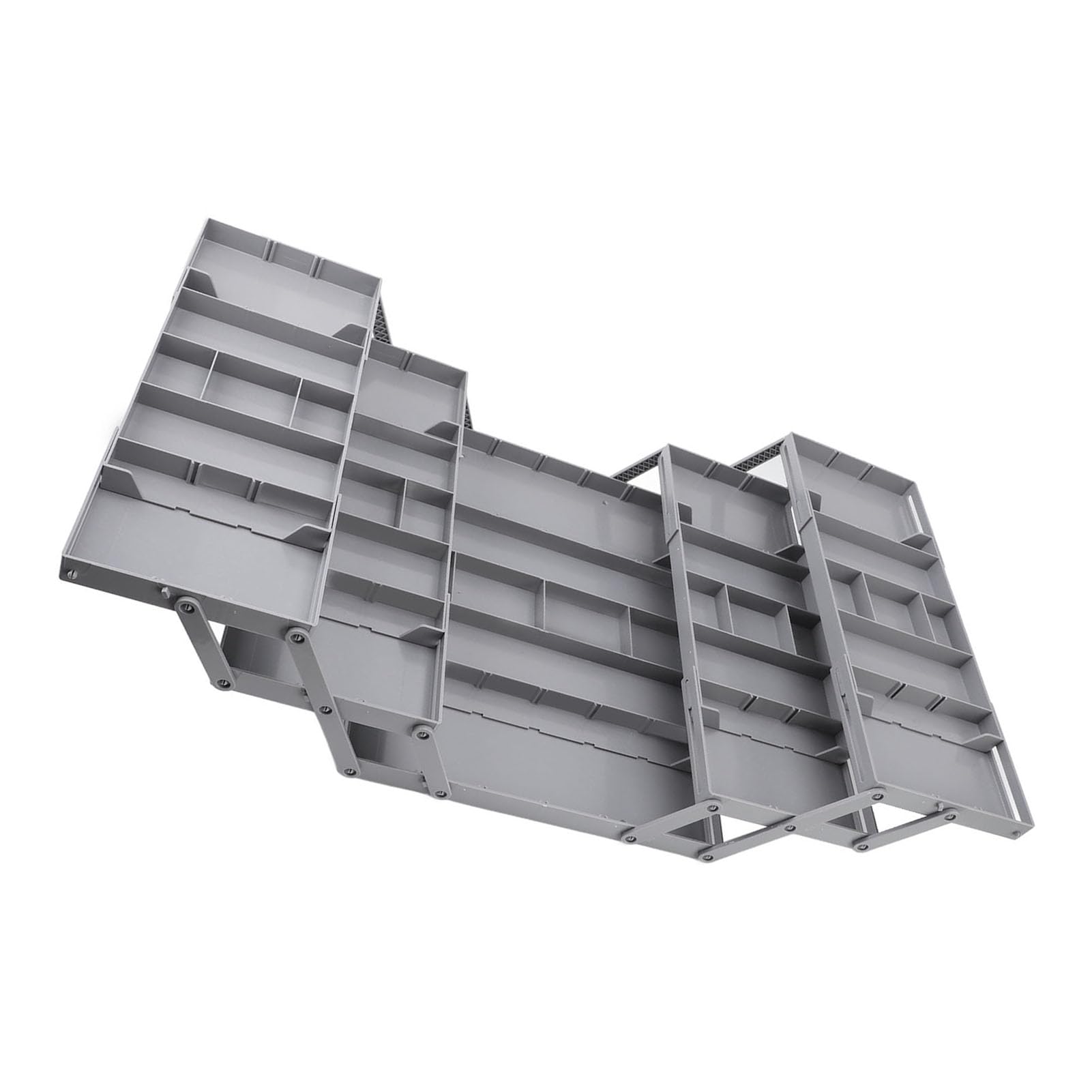 Cocoarm Organizer da Scrivania Pieghevole Espandibile in Plastica Multi Livello Vassoio Organizer per Cassetti Doppia Scorrevole per Trucco Gioielli Forniture per Ufficio Cassetto della (3 livelli)
